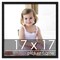 17x17 Simple Black Picture Frame - UV Acrylic, Foam Board Backing, Hanging Hardware